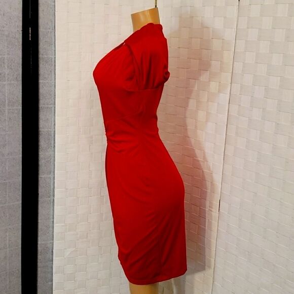 LARK&RO 3/4 OF SLEEVE INVISIBLE BACK ZIPPER CLOSURE WOMEN"S DRESS - Picture 11 of 14